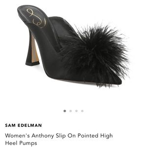 Sam Edelman Anthony Slip On Pointed High Heel Pumps Size 9 in Black